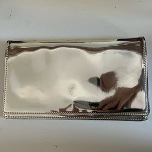 Abro Silver Metallic Clutch